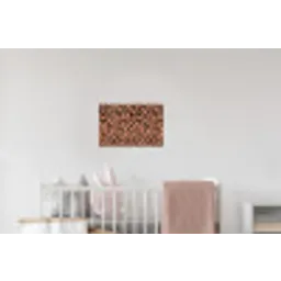 Houtblokken - Textuur - Patroon - Bruin - Rustiek Muursticker klein -kinderkamer