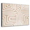 Aardetinten - Labyrintpatroon Textielframe - compleet frame klein -3d