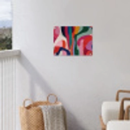 Vormen - Bochten - Kleurrijk - Abstract tuinposter los doek klein -sfeer8