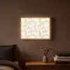 Modern - Abstract - Beige Light Box met batterij (Wandlamp) middel 907 -sfeer4