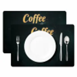 Koffie - Schotel - Koffiebonen - Retro Placemat vinyl groot -zzsfeer2_Kitchenyeah-website