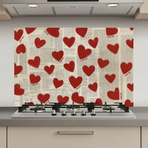Hartjes - Krant - Loveyou keuken achterwand spatscherm klein -3d_website