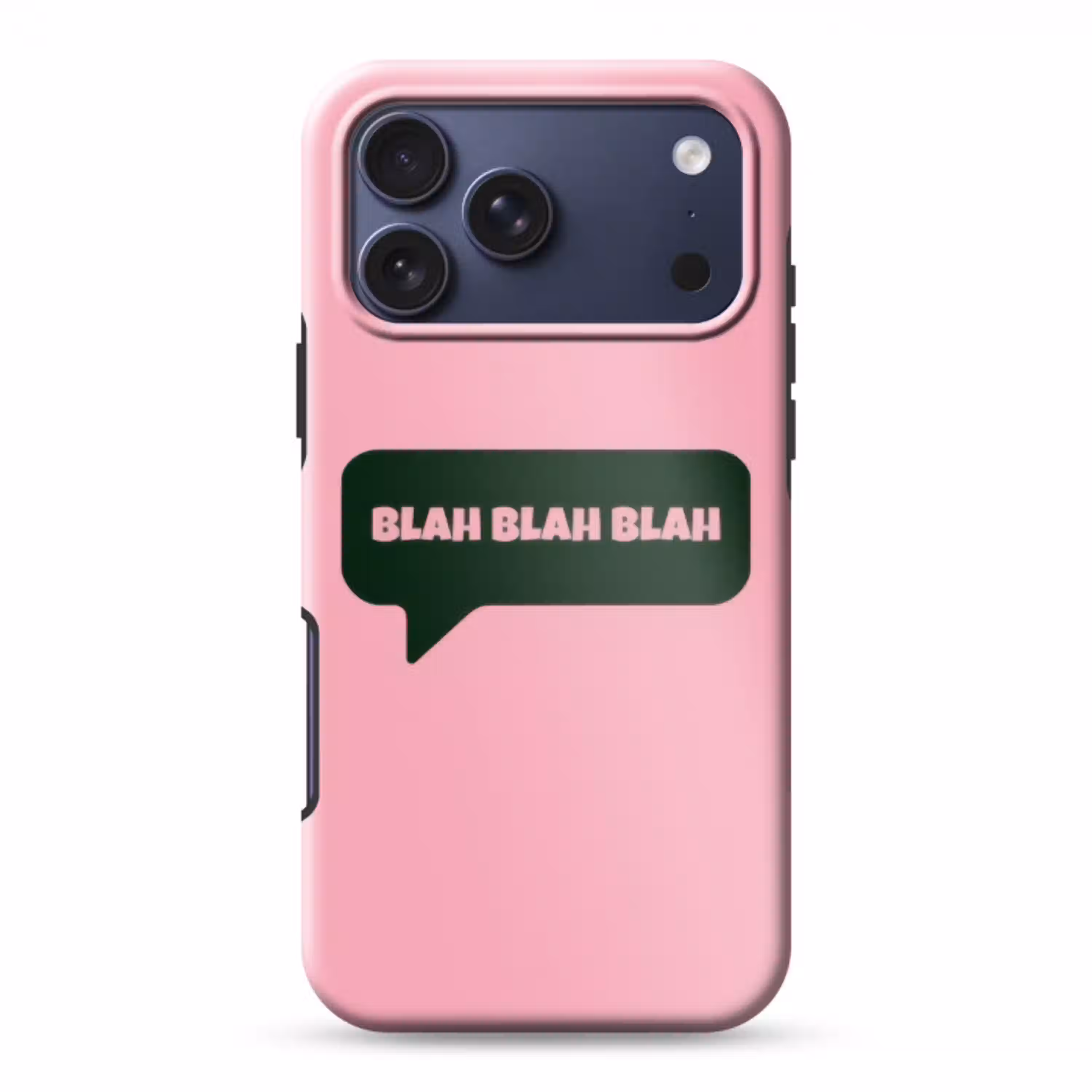 Roze - Tekstwolk - Groen - BLAH BLAH BLAH Toughcase MagSafe Apple iPhone 17 Pro Max klein -3d