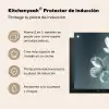 Kristal - Bloemen - Grijs Inductie beschermer vinyl 3mm middel -zzzzzzusp-haakje_ES