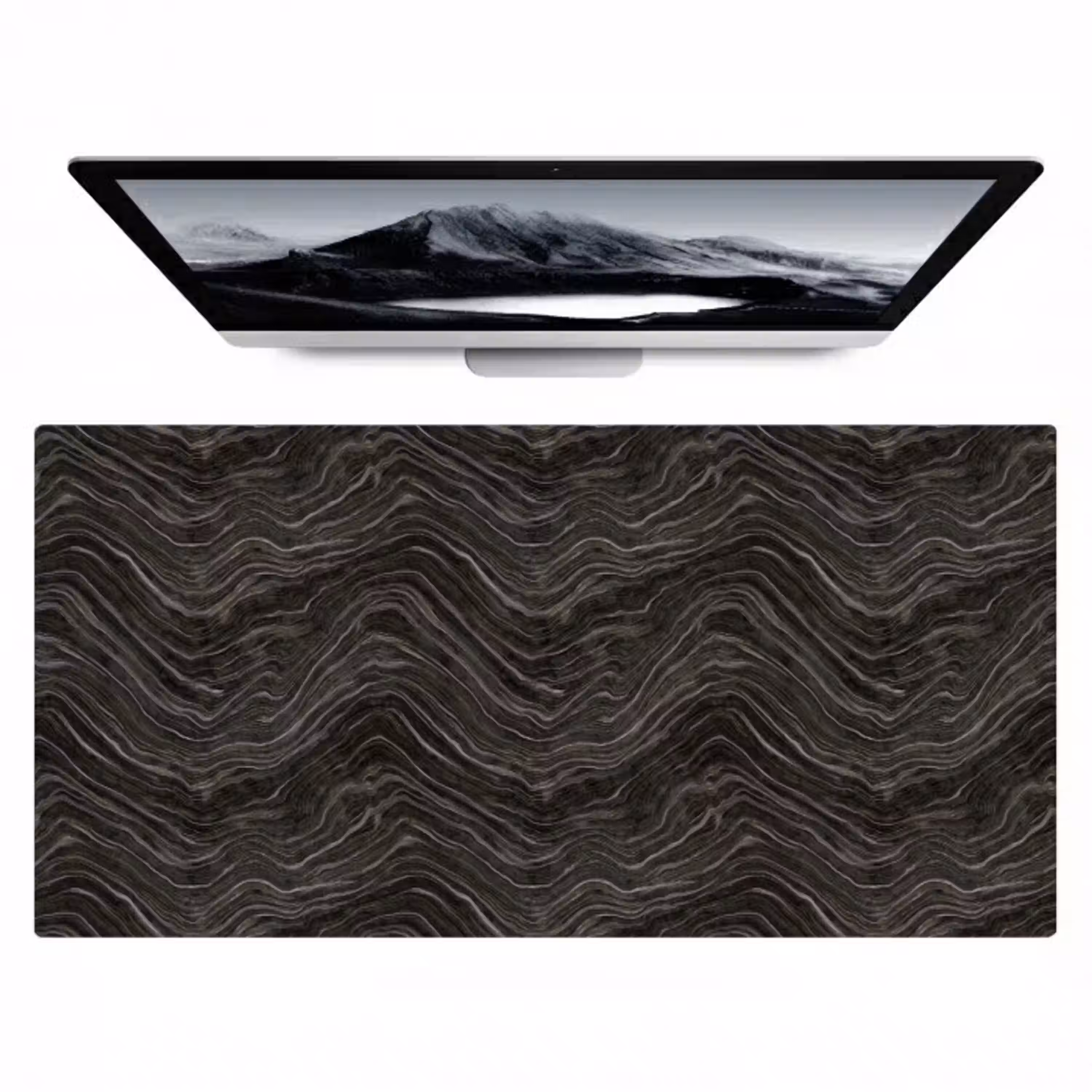 Patroon - Contrast - Antraciet Muismat XXL klein 681 -zzz3d