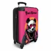 Panda met Koptelefoon, Zonnebril en Gouden Ketting NBS - Handbagage koffer - Kinderen Unisex middel -productfoto_3d