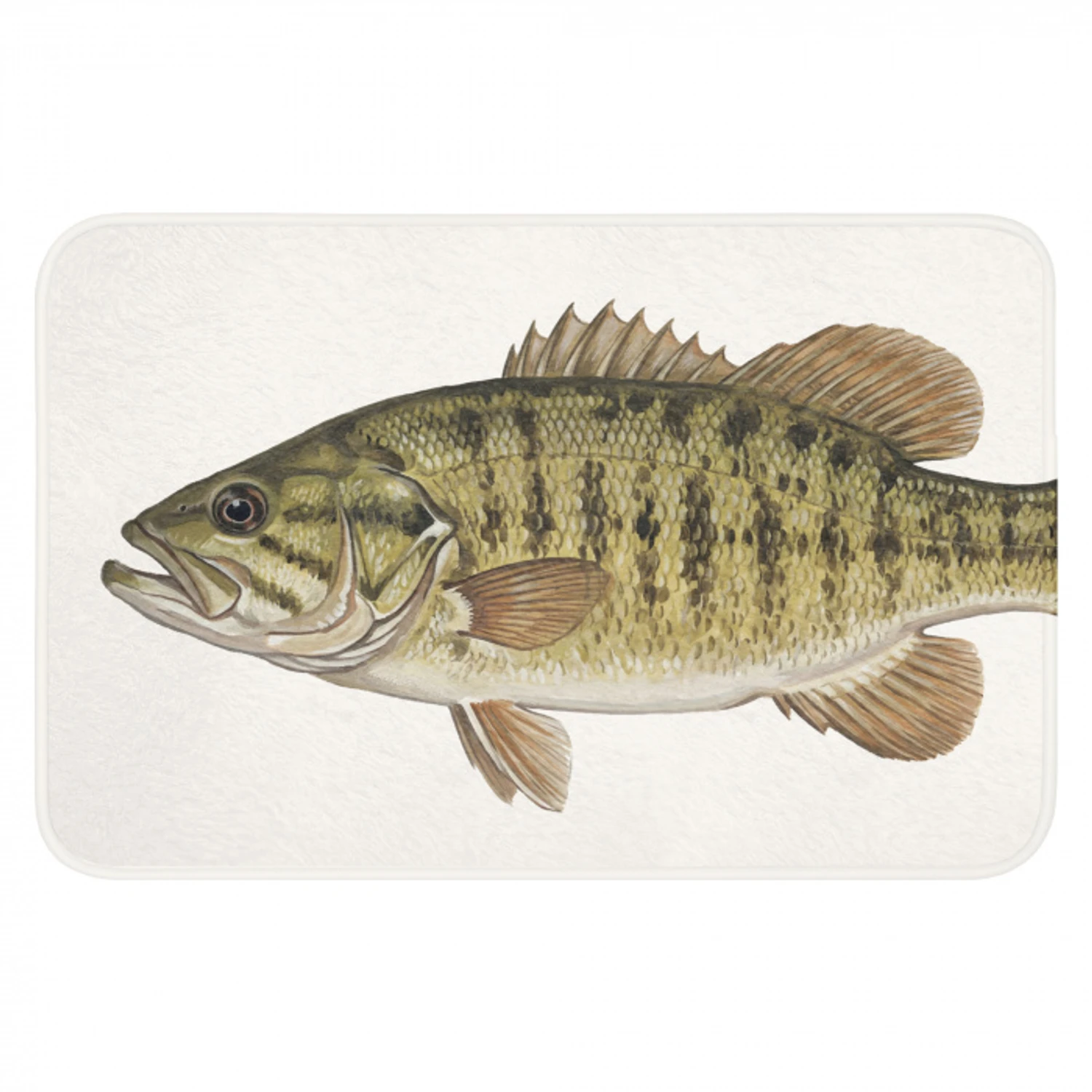 Vissen - Natuur - Vintage Badmat klein -3d