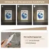 Voetbal - Blauw - Inkt - Spatten Light Box met kabel (Kinderlampje) klein -USP_dimbaarNL