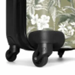 Botanisch - Bloemen - Groen NBS - Handbagage koffer - Volwassenen Unisex middel -wiel
