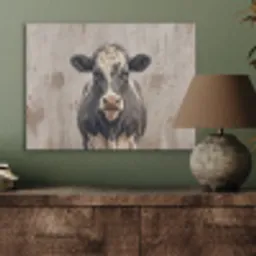 Koe - Portret - Dieren - Modern PET vilt klein -sfeer2