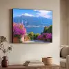 Lake Como - Italië - Landschap Textielframe zwart klein -sfeer3