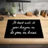 Ik kook niet - Spreuken - Koken - Humor - Quotes Inductie beschermer vinyl 3mm klein -sfeer5
