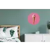 Hoorntje - Schepijs - Roze Wandcirkel aluminium klein -slaapkamer