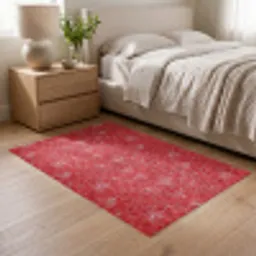 Bloemen - Patroon - Rood Vloerkleed Rechthoek klein 1091 -atmosphere_sfeer3_global