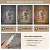 Meisje met de parel - Johannes Vermeer - Bloemen Light Box met kabel (Wandlamp) klein -USP_lichtkleurNL