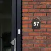 Gebarsten steen - Traditioneel Naambord Huisje klein -sfeer2
