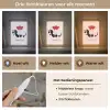Hond - Teckel - Valentijn - Love Light Box met kabel (Wandlamp) klein -USP_lichtkleurNL