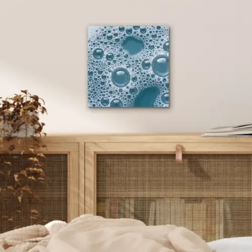 Schuim - Water - Textuur aluminium wit klein -sfeer3