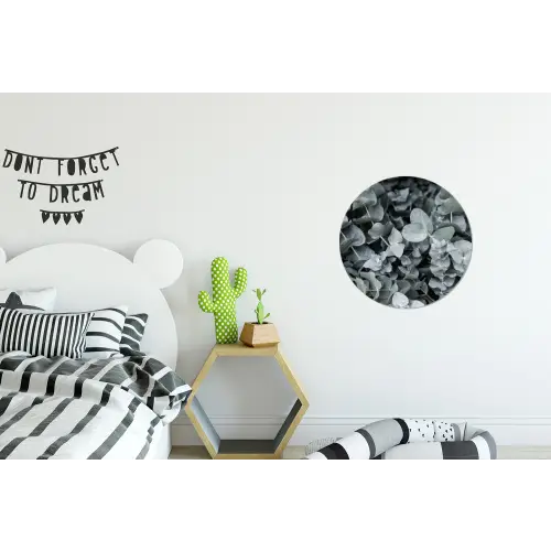 Natuur - Planten - Eucalyptus - Bladeren Wandcirkel aluminium klein -kinderkamer
