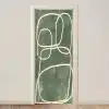 Abstract - Groen - Kunst - Modern deurposter klein -3d_beige