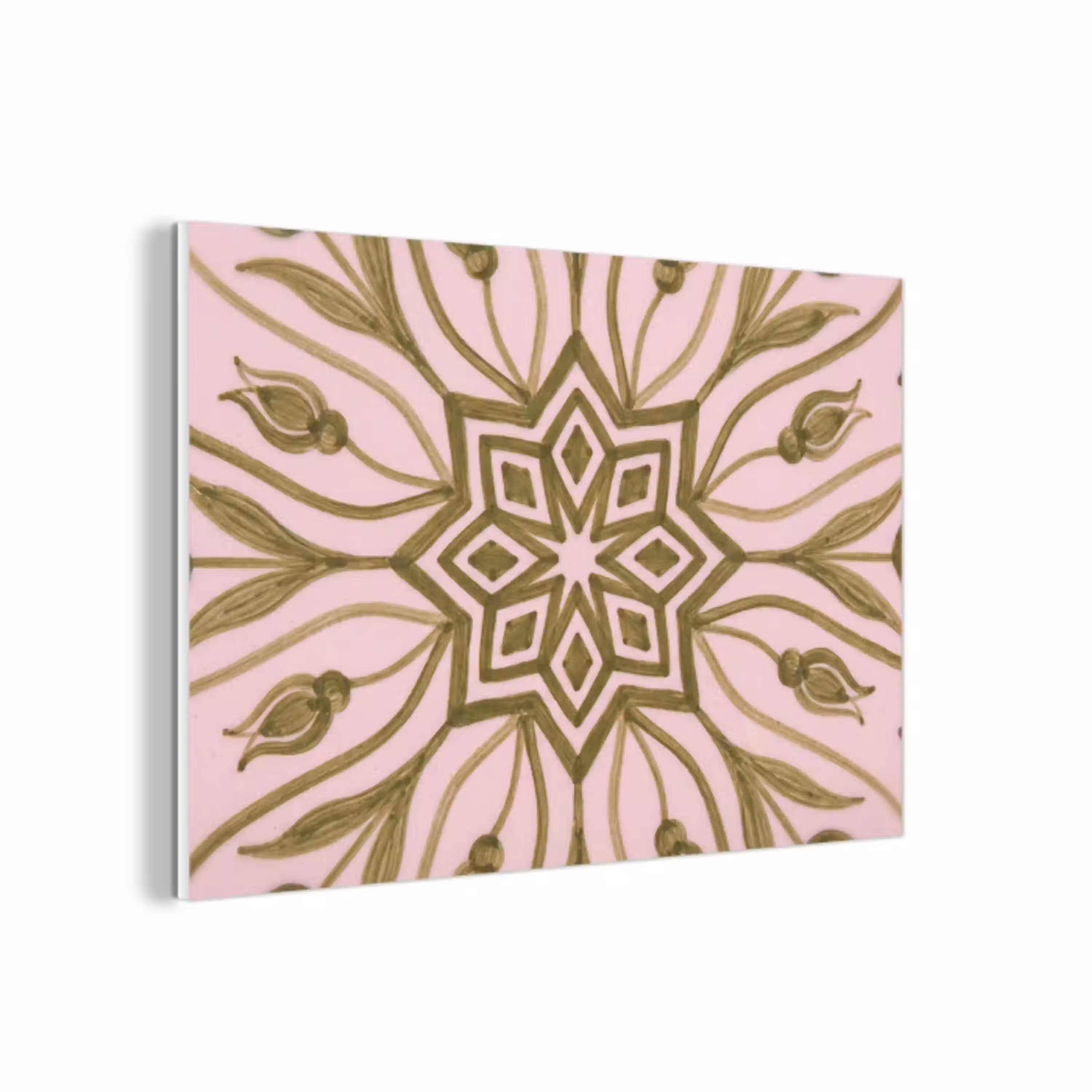 Patroon - Mandala - Decoratie - Abstract - Groen forex 5mm xxl -3d