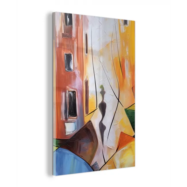 Abstract - Kunst - Schilderij - Kleuren plexiglas 5mm klein -z3d