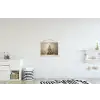 Kerst - kerstboom - Sneeuw - Art textielposter latten blank klein -kinderkamer