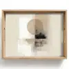 Cirkel - Compositie - Diepte - Beige Dienblad Rechthoek middel -z3d_shopping