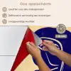 Okergeel - Blauw - Eenvoudige lijnen keuken achterwand spatscherm klein -spatscherm_NL