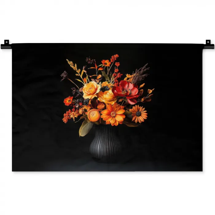 Herfst - Boeket - Oranje Wandkleed katoen klein -zz3d