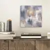 Penseelstreken - Schilderij - Beige aluminium wit klein -sfeer1