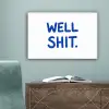 Blauw - Quote - Wit canvas 2cm klein -sfeer4