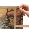 Bomen - Gezichten - Zon - Kunst Light Box met batterij (Wandlamp) middel -USP_websiteprintNL