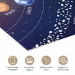Planetenstelsel - Ruimte - Illustratie poster papier klein -tcloseup_DE