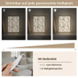 Bloemen - Patroon - Pastel Light Box met kabel (Tafellamp) klein 925 -USP_dimbaarDE