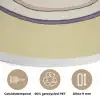 Illustratie - Bord - Bestek - Beige Akoestische PET Vilt - Rond klein -closeup_NL