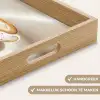 Cappuccino - Schuim - Schotel - Beige Dienblad Rechthoek middel -USP_HandgreepNL