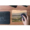 Toscaans - Landschap - Heuvels muismat rubber klein -toetsenbord