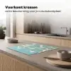 Stengels - Bloemen - Lucht - Wit Inductie beschermer vinyl 3mm middel -sfeer1