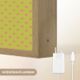 Ciao bella - Rood - Groen - Stippen Light Box met batterij (Wandlamp) middel -USP_websiteoplaadbaarDE