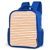 Zee - Dieren - Rood - Strepen Kinderrugzak - Blauw middel 862 -schuin