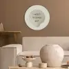 Schelp - Quote - Groen Akoestische PET Vilt - Rond klein -sfeer1