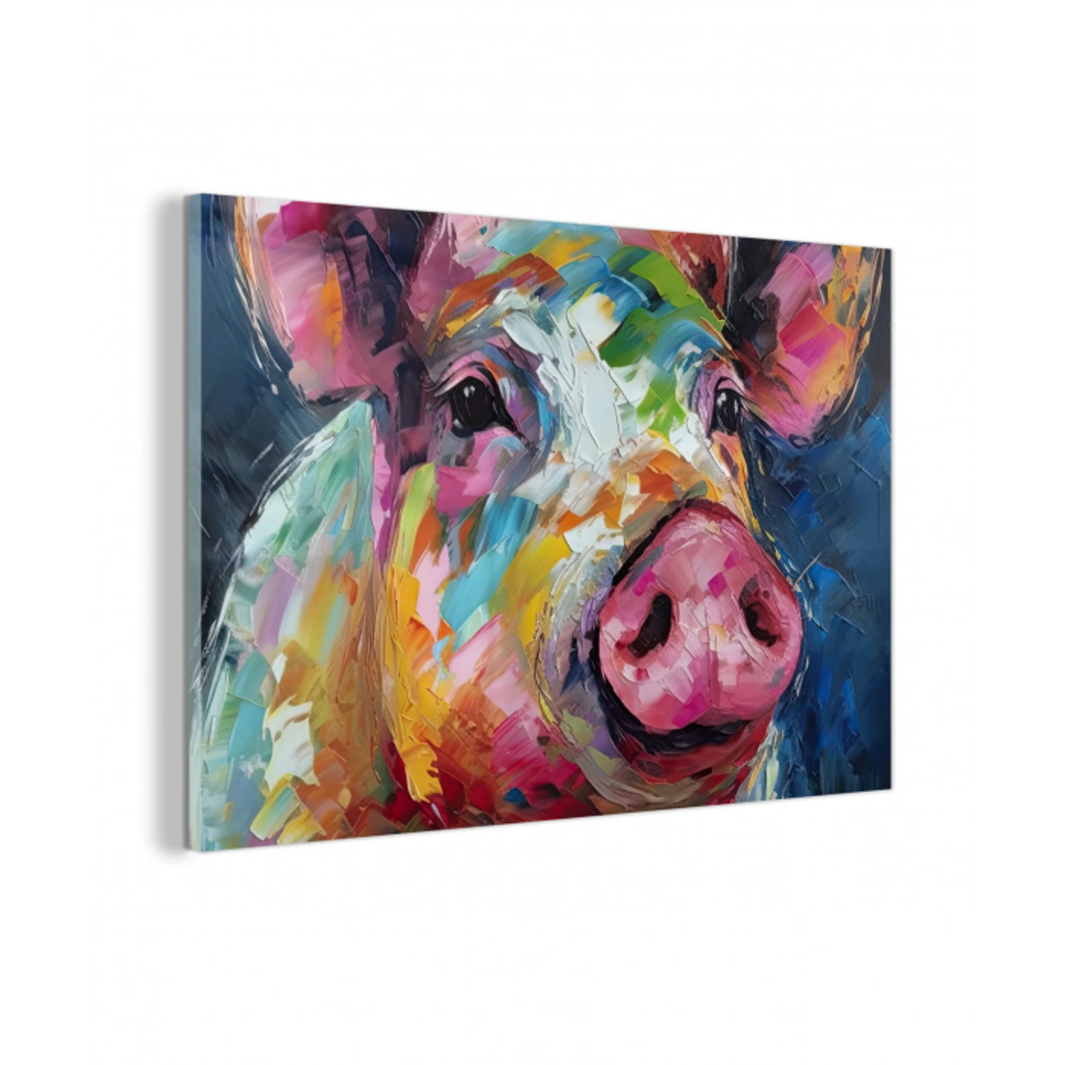 Varken - Olieverf - Dieren - Kunst plexiglas 5mm klein -z3d