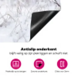 Hert - Sneeuw - Bos - Dieren - Vertederend Inductie beschermer vinyl 3mm klein -wsfeer4_website