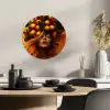 Vrouw - Citroenen - Bloesem - Geel KitchenYeah - Keuken - Wandcirkel Forex klein -sfeer2