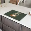 Kop - Bloemen - Groen - Koffie Inductie beschermer vinyl 3mm klein -sfeer8
