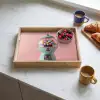 Kauwgom - Retro - Snoep - Roze Dienblad Rechthoek middel -sfeer2