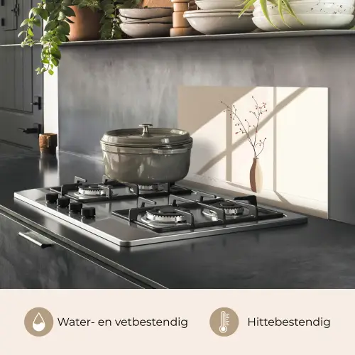 Vaas - Takken - Bessen - Minimalistisch keuken achterwand spatscherm klein -usp_NL