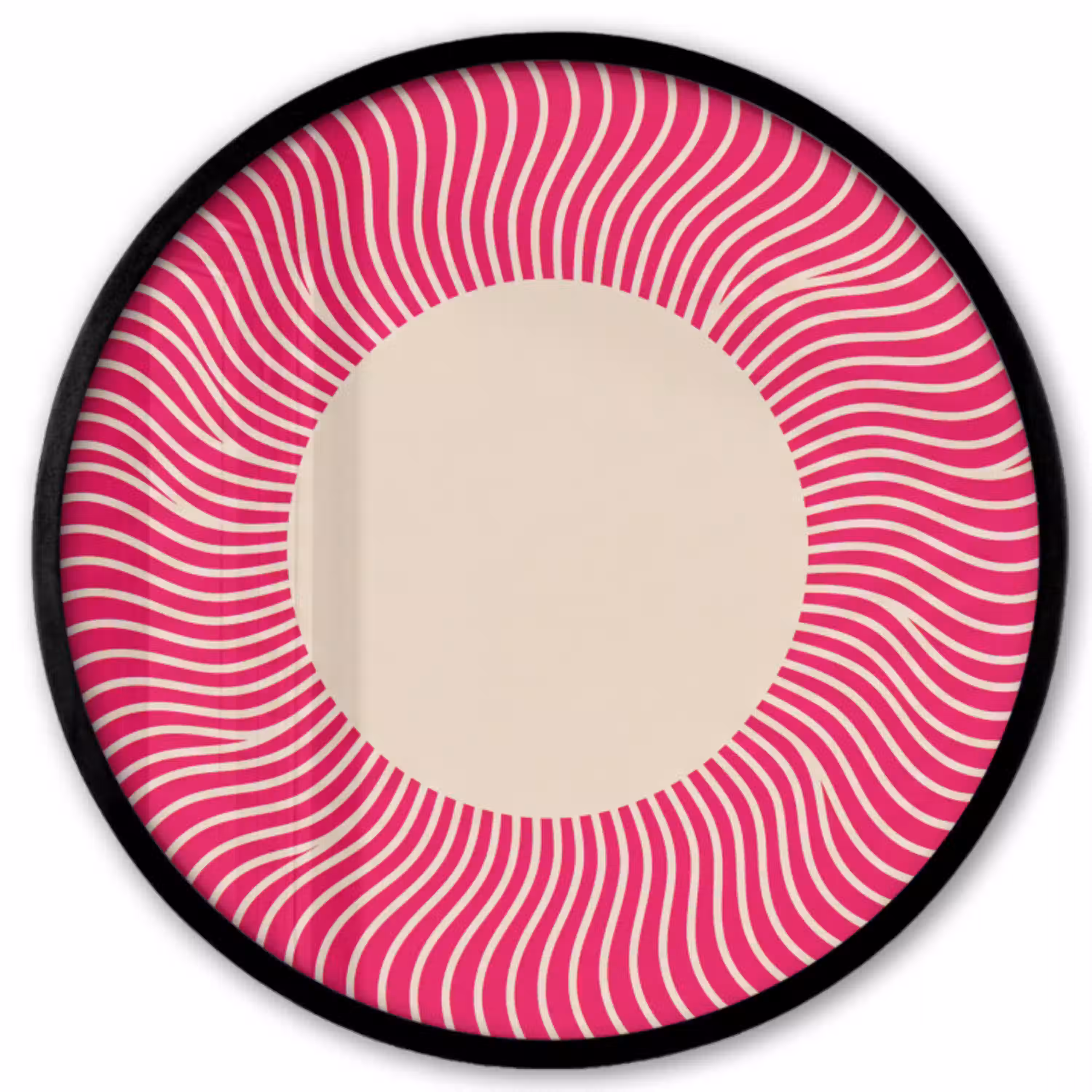 Abstract - Patroon - Roze Fotolijst rond zonder passe partout klein -3d