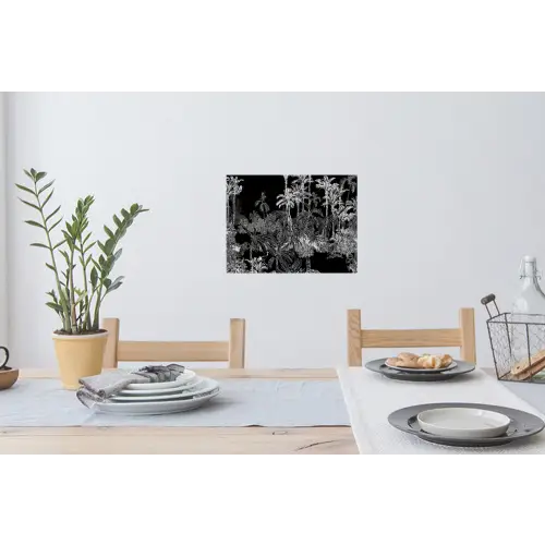 Tropisch - Jungle - Bomen - Bladeren Muursticker klein -eettafel